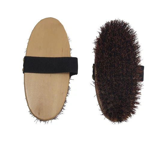 Cepillo de cuerpo de caballo de madera natural