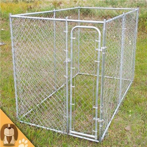 Valla de perro de eslabones de cadena galvanizada