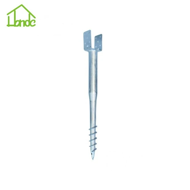 No Dig Green Ground Screw Posts Anchor